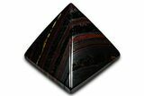 Polished Tiger Iron Stromatolite Pyramid - Billion Years #352242-1